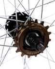 Tribal 18" RHD Wheelset - Black with Silver Spokes 16 Tooth