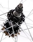Tribal 18" RHD Wheelset - Black with Silver Spokes 16 Tooth