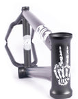 Cult Hawk Frame - Gun Metal Grey head tube graphic