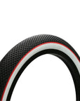 Cult 26" Vans Tyre - Black With White Sidewall And Red Stripe 2.10"