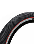 Cult 26" Vans Tyre - Black With White Sidewall And Red Stripe 2.10"