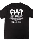 Cult Bullsh*t T-Shirt - Black W/Glow In Dark Print
