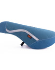 Cult X Vans Old School Pro Mid Pivotal Seat - Blue With White Stripe, Gum Base