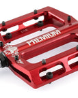 Premium PP Slim Alloy 9/16" Pedals - Red - Waller BMX