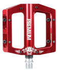 Premium PP Slim Alloy 9/16" Pedals - Red - Waller BMX