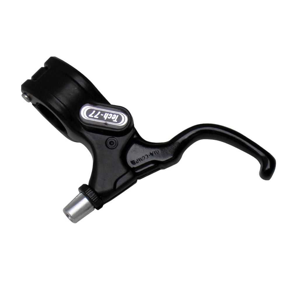 Poignée de frein droite vélo BMX Dia-Compe Tech 77 avec stopper noire Poignée de frein droite vélo BMX Dia-Compe Tech 77 avec stopper noire