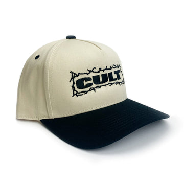 Cult Bolts Cap - Cream / Black