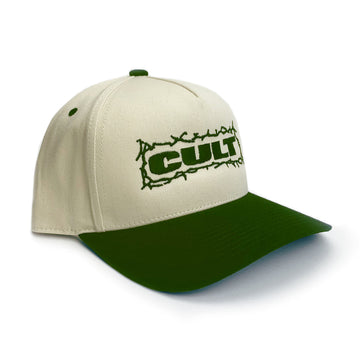 Cult Bolts Cap - Cream / Green