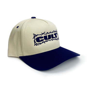 Cult Bolts Cap - Cream / Blue