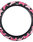 Cult Vans Tyre - Pink Camo With Black Sidewall 2.40" at . Quality Tyres from Waller BMX.