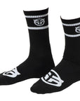 Federal Logo Socks - Black With White Logos - Waller BMX