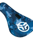 Federal Mid Pivotal Logo Seat - Blue Camo With White Logo - Waller BMX