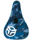 Federal Mid Pivotal Logo Seat - Blue Camo With White Logo - Waller BMX