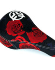 Federal Mid Pivotal Roses Seat - Black / Red With White Logo - Waller BMX