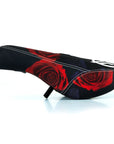 Federal Mid Pivotal Roses Seat - Black / Red With White Logo - Waller BMX