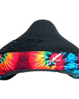Federal Mid Stealth Logo Seat - Black With Tie Dye Back Panel And Thicker Black Embroidery at . Quality Seat from Waller BMX.