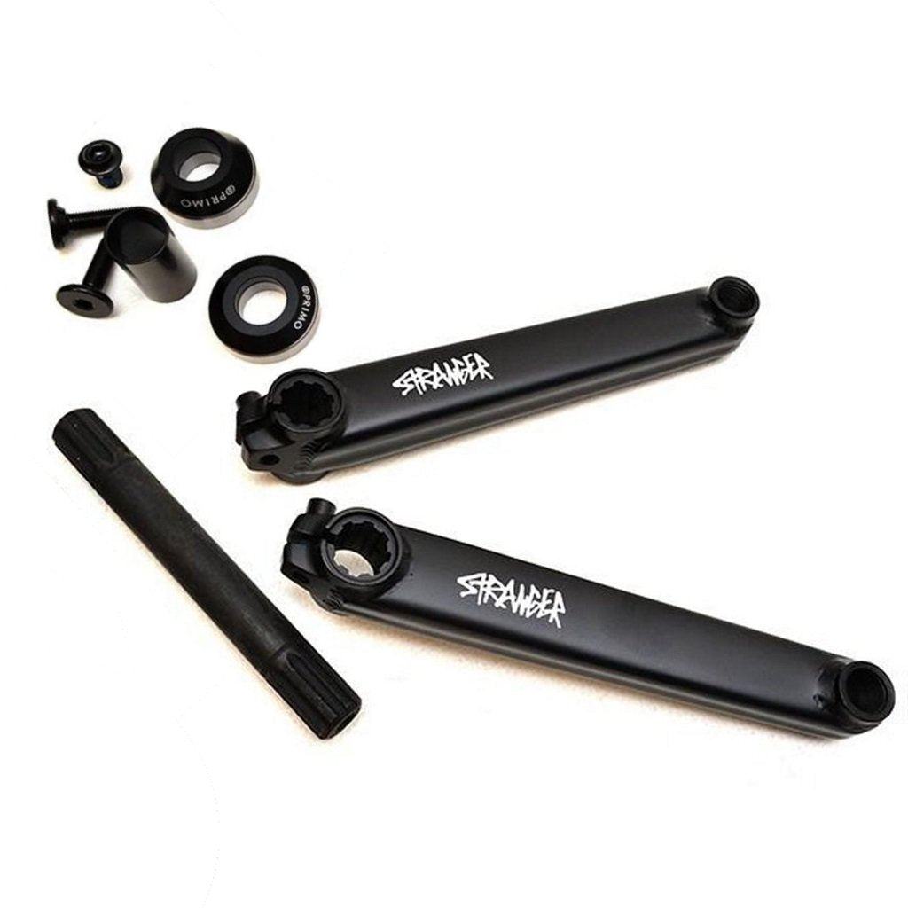 Stranger Level Cranks - Black With 19mm Mid BB | Waller BMX