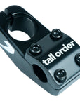 Tall Order Logo Stem - Black With Silver Logos 50mm Reach - Waller BMX