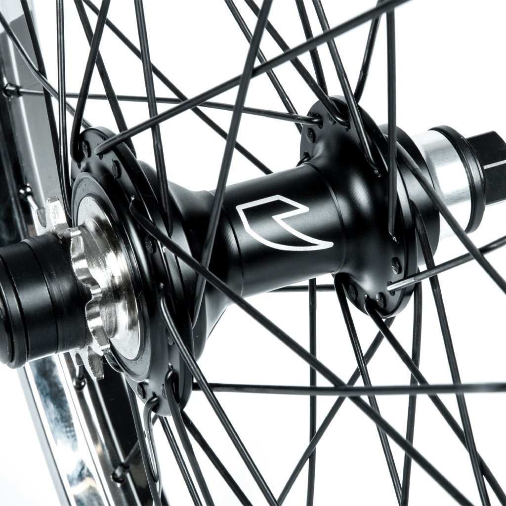 Tall Order Dynamics LHD Cassette Wheel - Black With Chrome Rim 9 Tooth at . Quality Rear Wheels from Waller BMX.