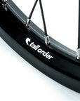 Tall Order Dynamics LHD Cassette Wheel - Black With Silver Spoke Nipples 9 Tooth at . Quality Rear Wheels from Waller BMX.