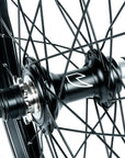 Tall Order Dynamics LHD Cassette Wheel - Black With Silver Spoke Nipples 9 Tooth at . Quality Rear Wheels from Waller BMX.