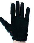 Tall Order Barspin Print Gloves - Black With Teal Print - Waller BMX