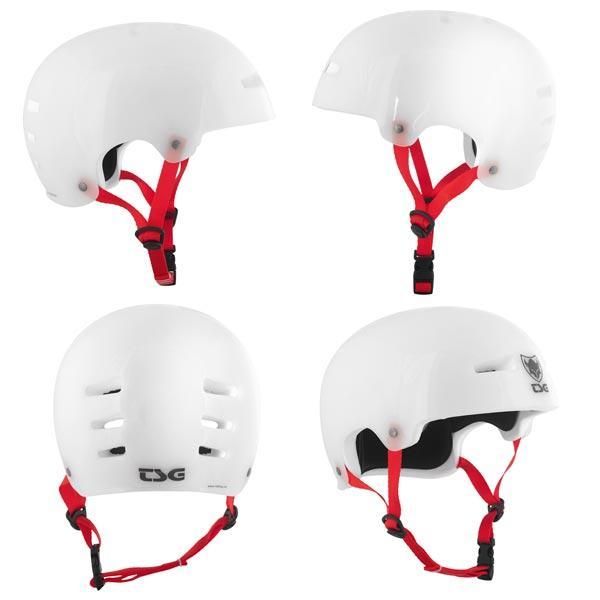 TSG Evolution Helmet Clear White Waller BMX
