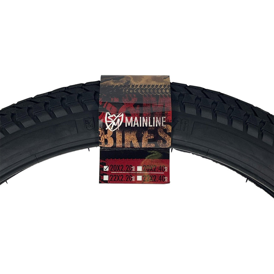 S&M Mainline Tyre 20" x 2.20" Black Wall