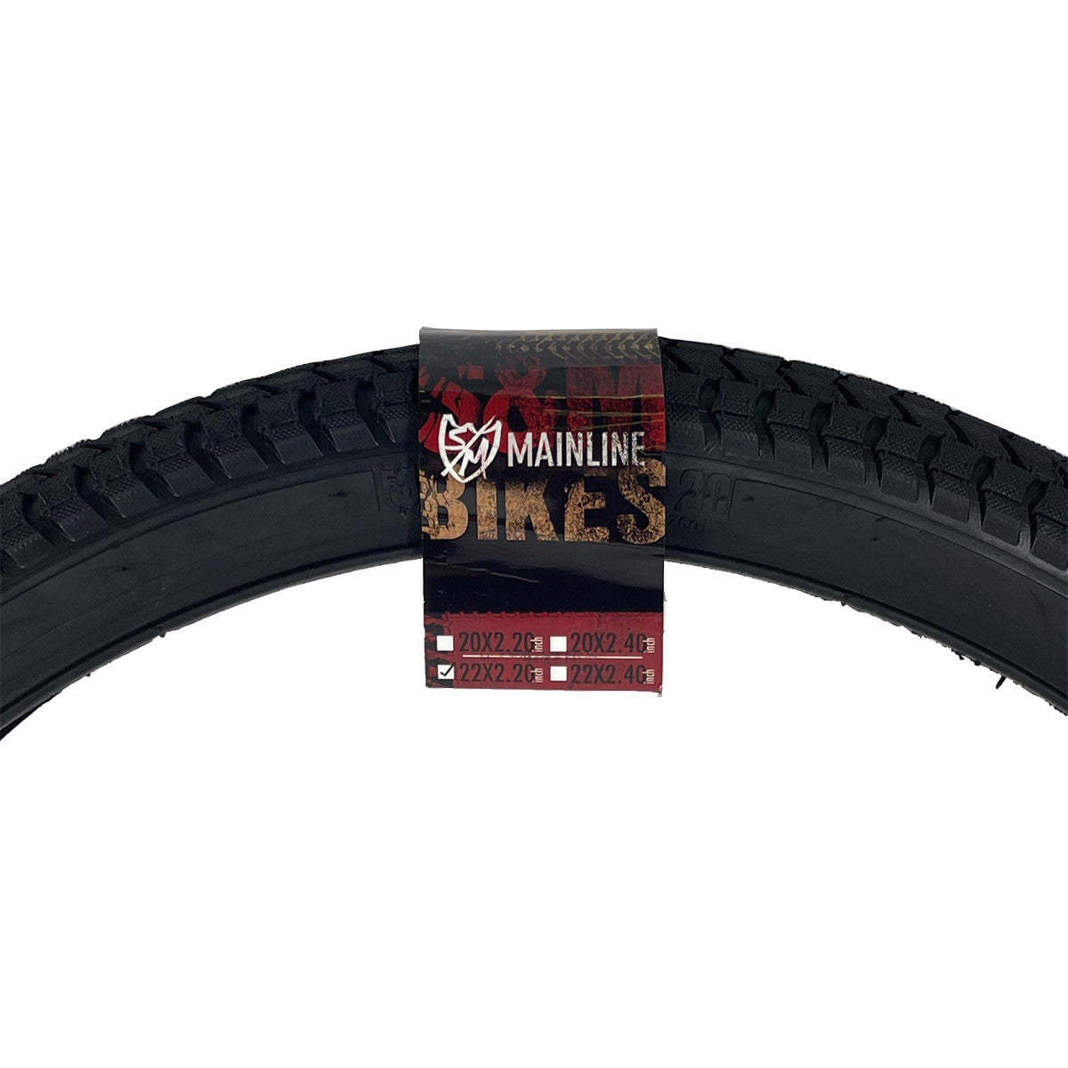 S&amp;M Mainline Tyre 22" x 2.20" Black Wall