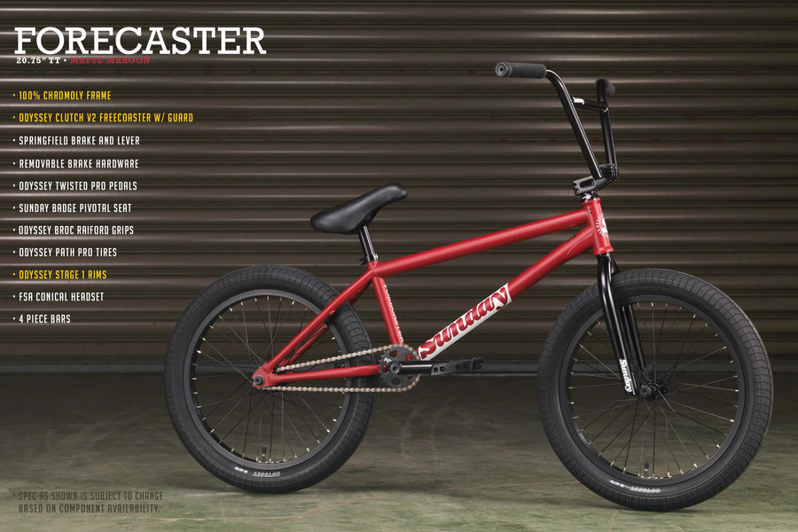 Sunday Forecaster 2023 20" Complete BMX Bike