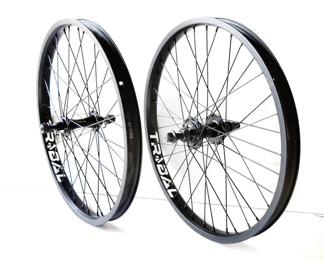 Tribal 20" Wheelset With RHD Cassette Wheel - Black