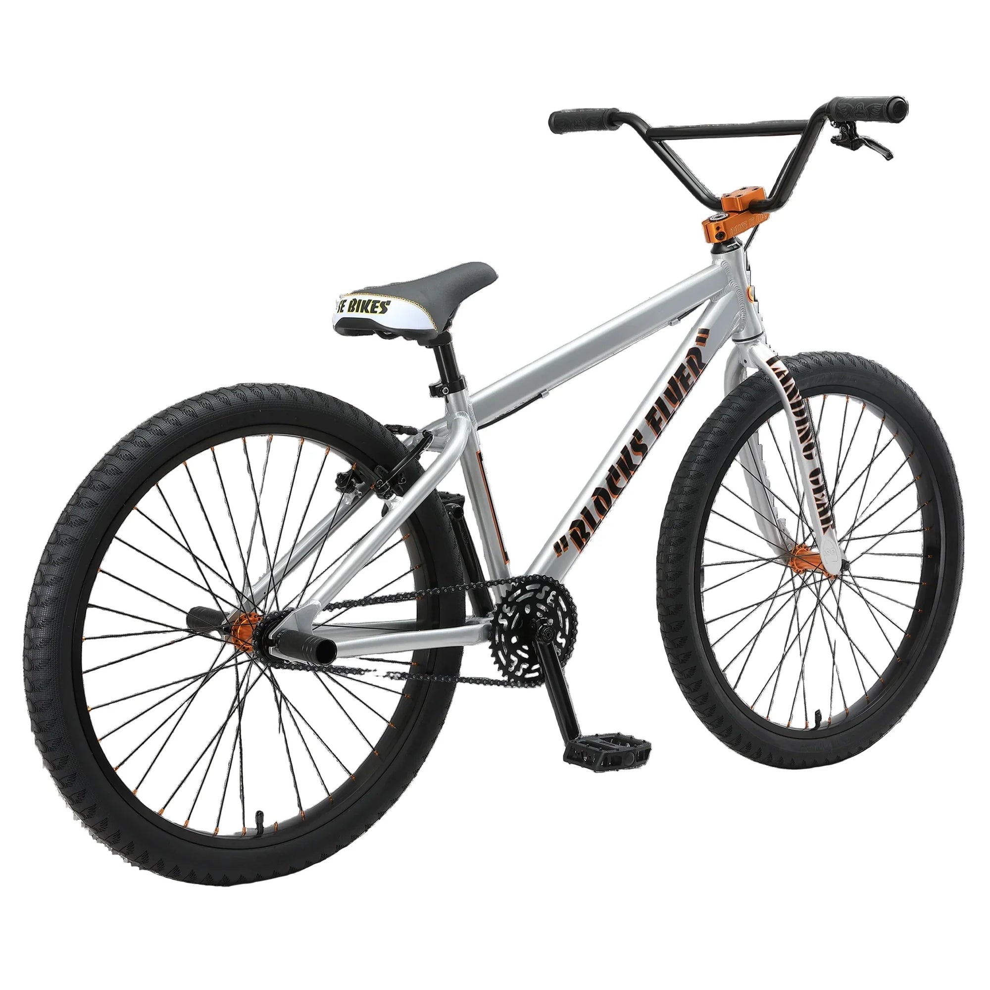 SE BIKES Blocks Flyer 26 Complete Bike - Iced Out Silver