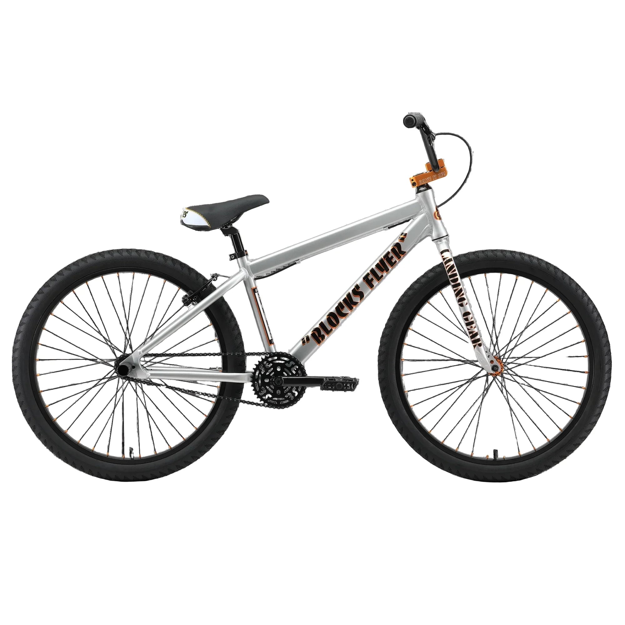 SE BIKES Blocks Flyer 26 Complete Bike - Iced Out Silver