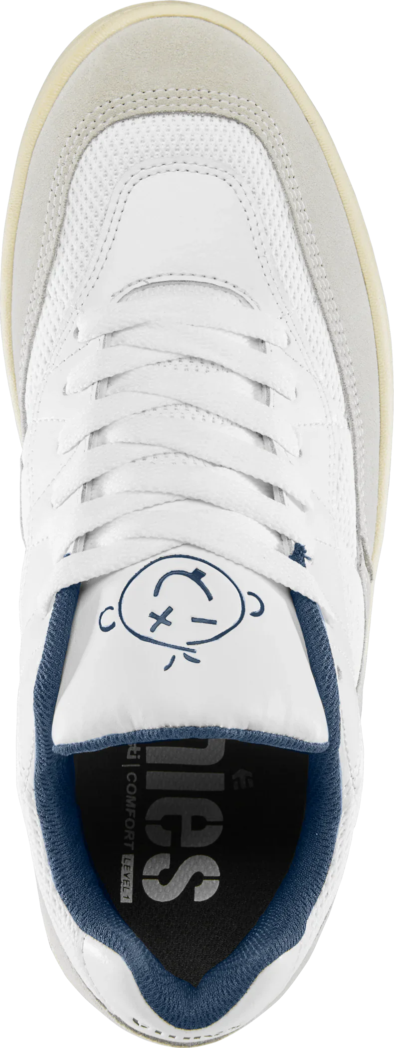 Etnies Snake Shoes - White/Navy - Waller BMX