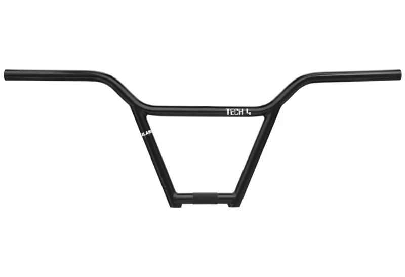 Blank Tech Four Piece BMX Bars - Black 9.75" Rise