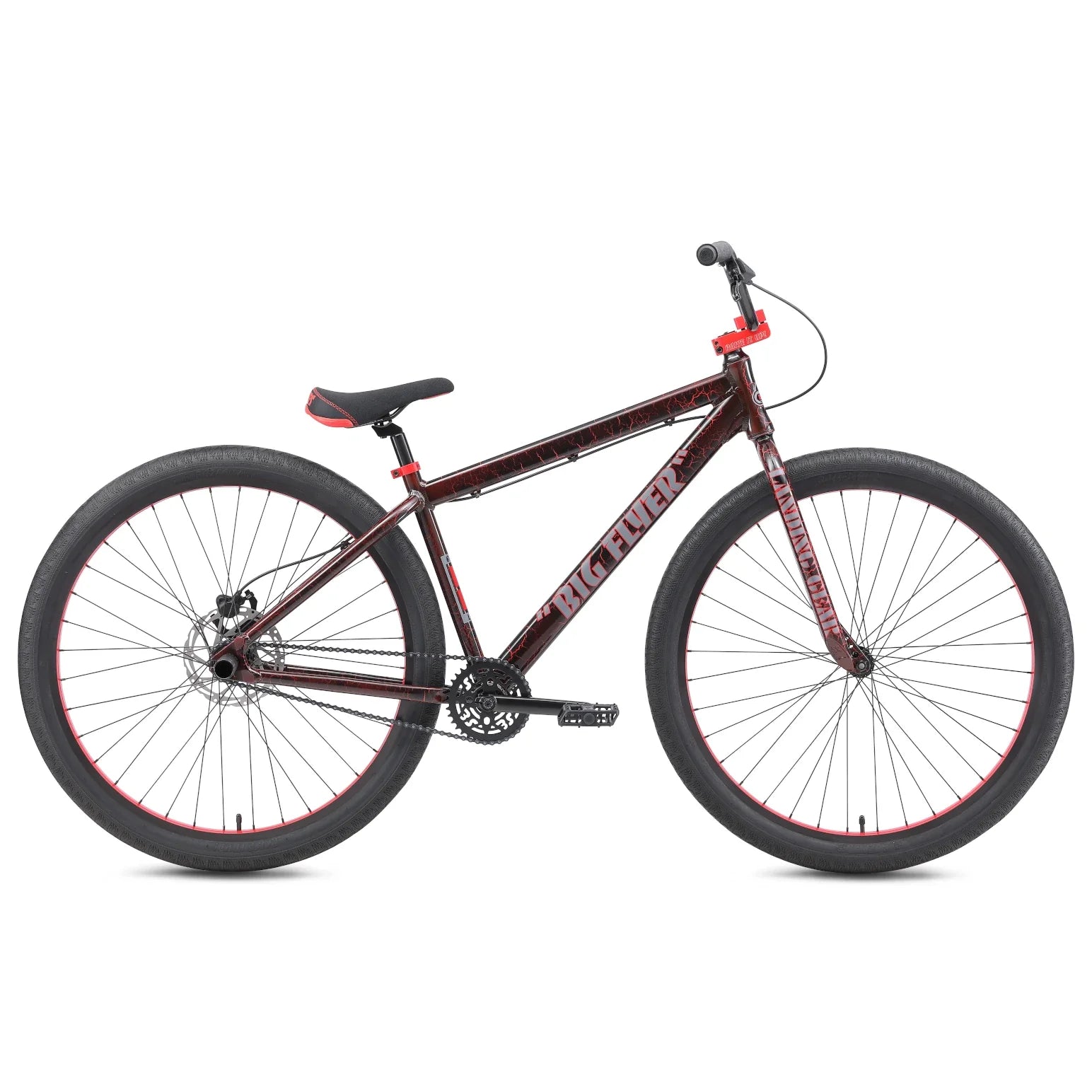 SE BIKES Big Flyer Hd 29 - Single Speed Complete Bike - Red Crackle