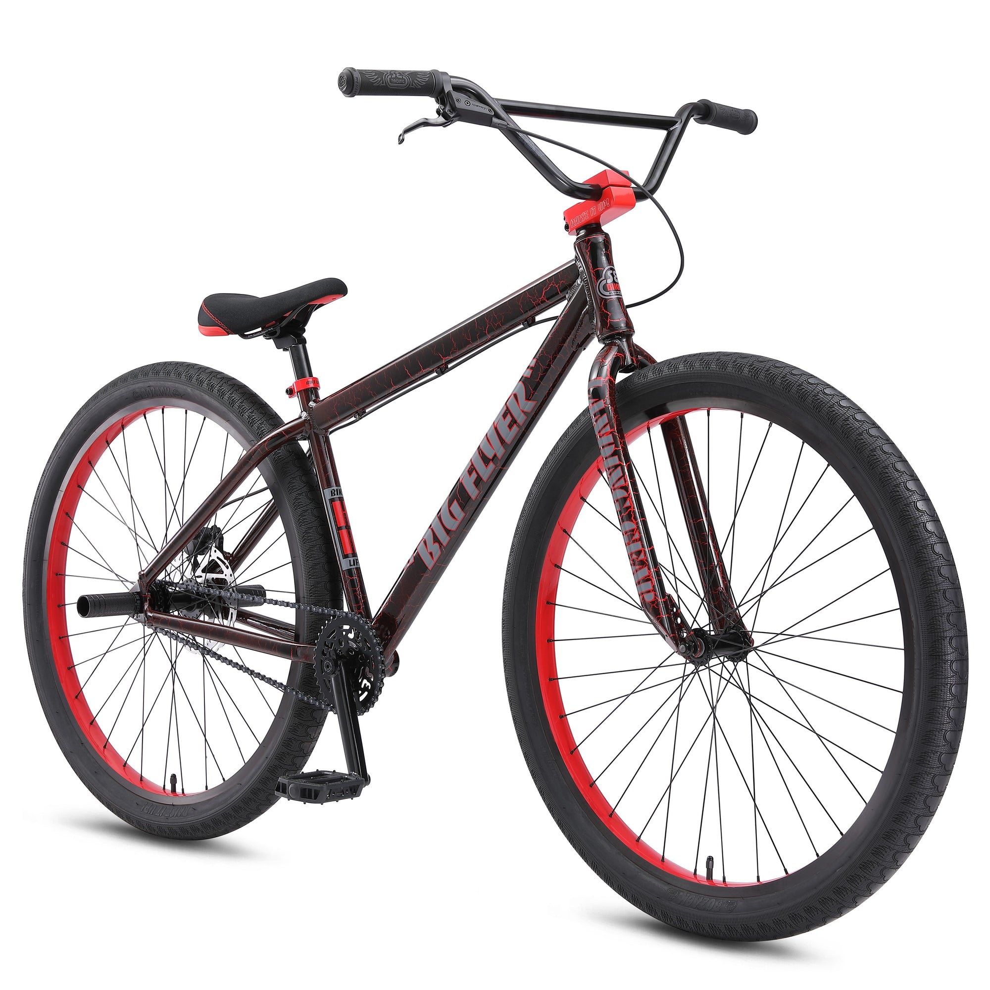 SE BIKES Big Flyer Hd 29 - Single Speed Complete Bike - Red Crackle
