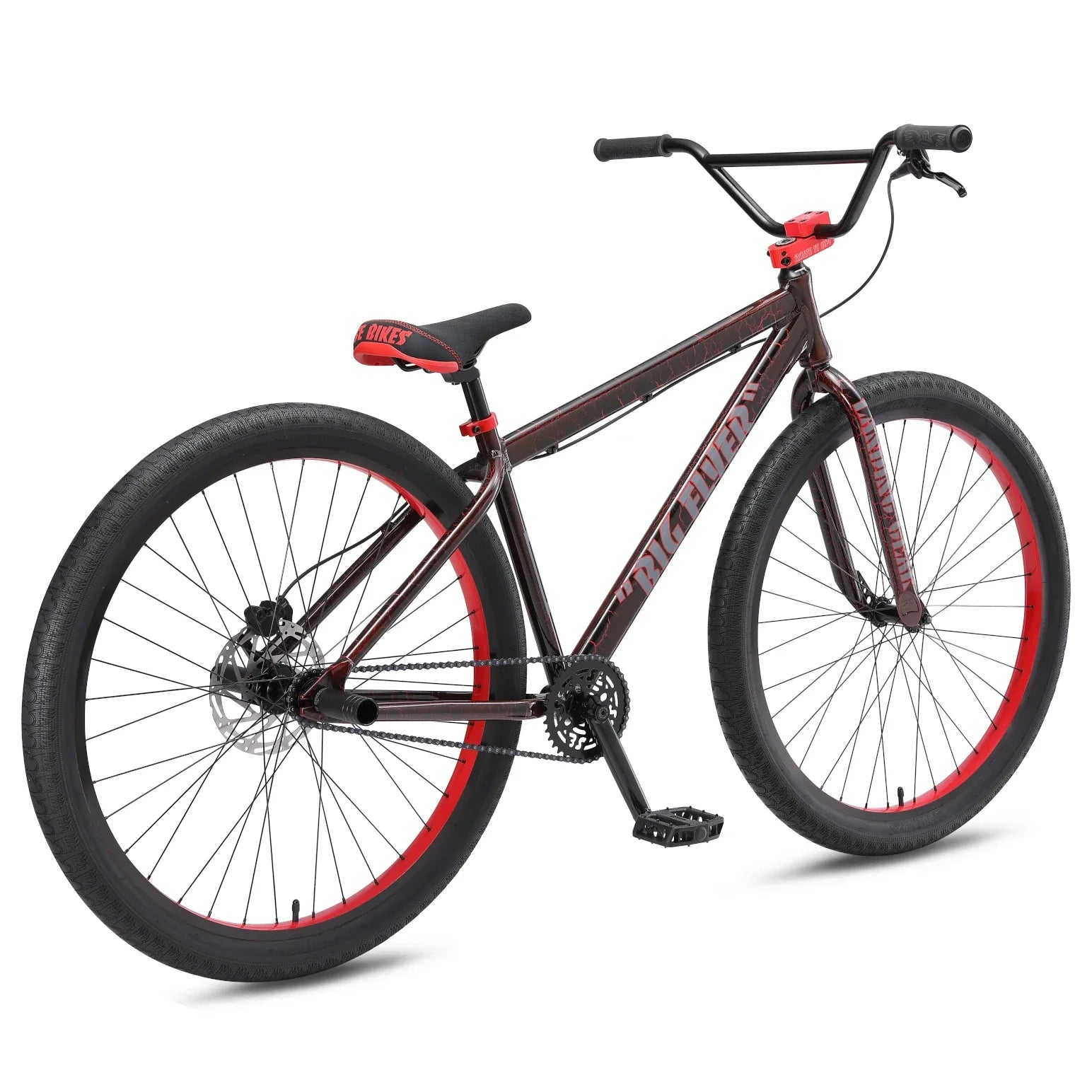 SE BIKES Big Flyer Hd 29 - Single Speed Complete Bike - Red Crackle
