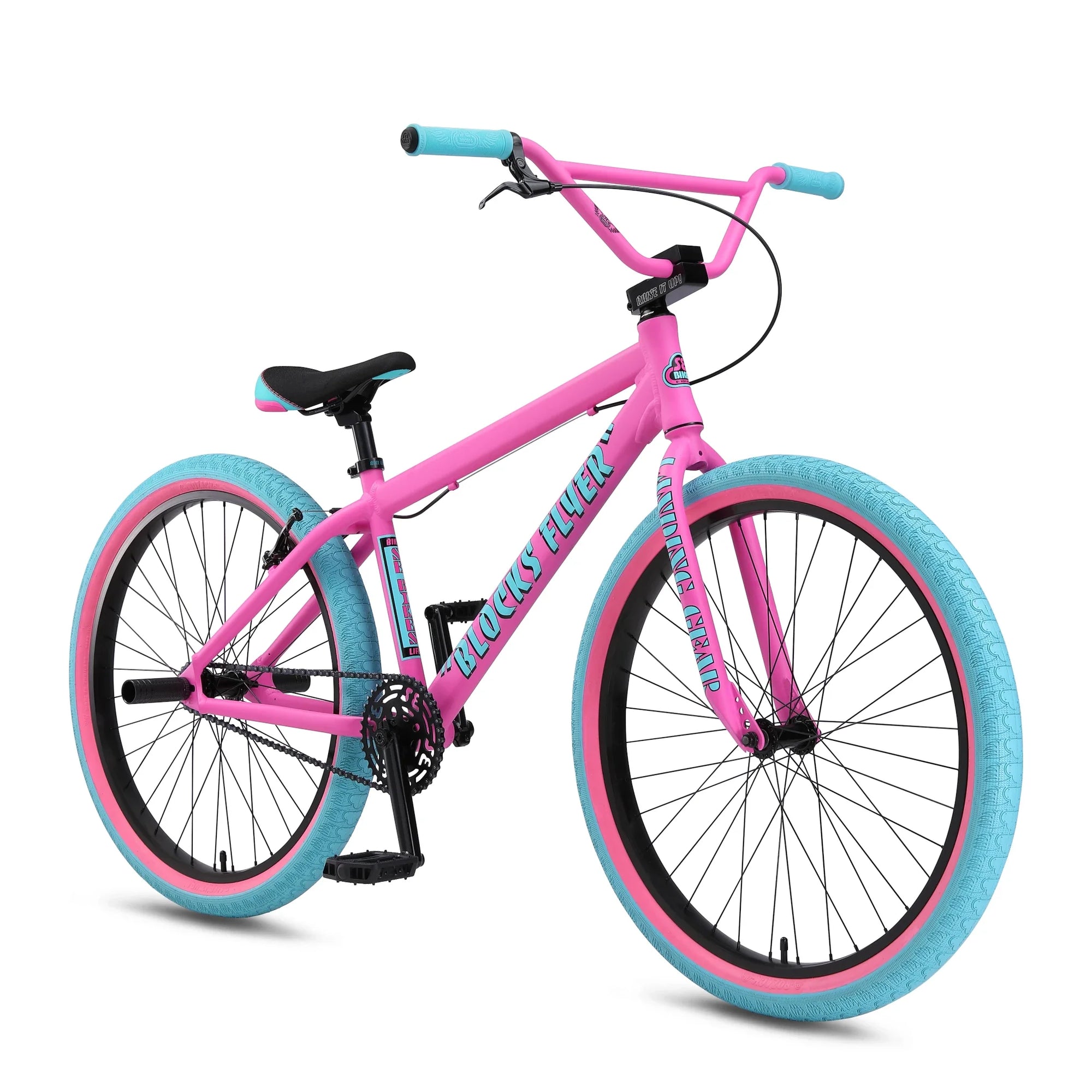 SE BIKES Blocks Flyer 26 Complete Bike - Matte Pink Bubblegum