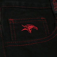 Doomed Heavies x Animal Jeans Black with Red Stitch - Waller BMX