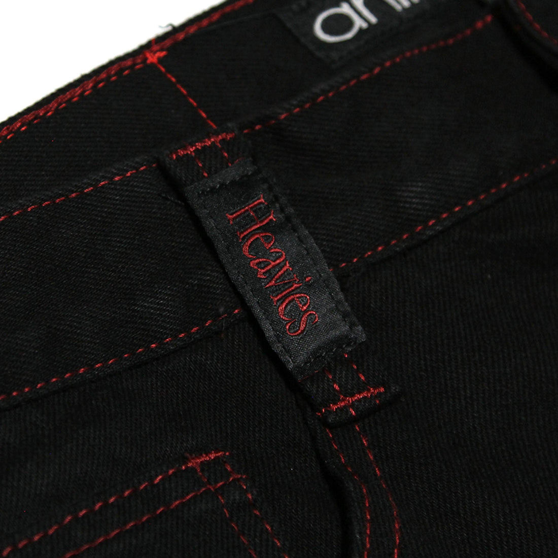 Doomed Heavies x Animal Jeans Black with Red Stitch - Waller BMX