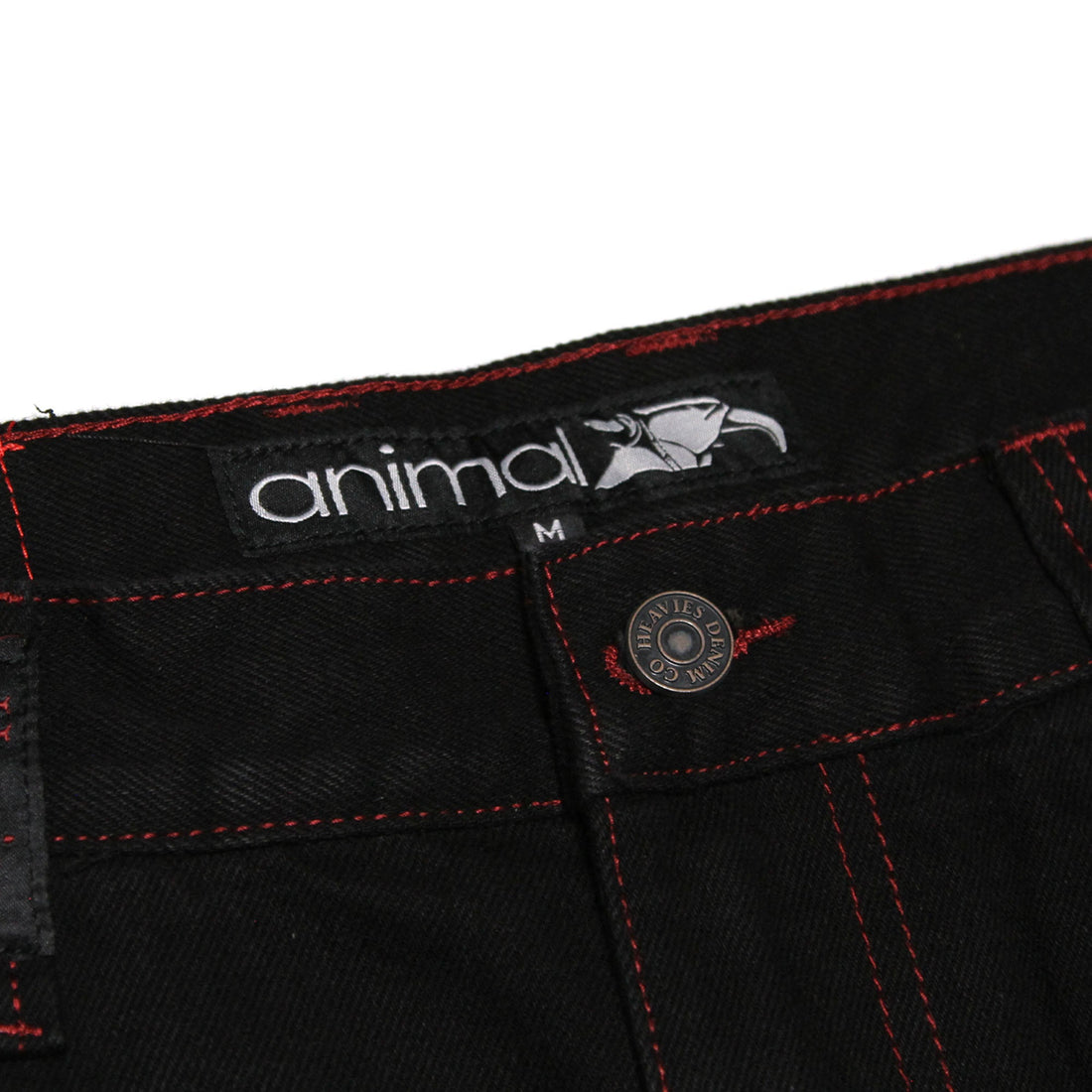 Doomed Heavies x Animal Jeans Black with Red Stitch - Waller BMX