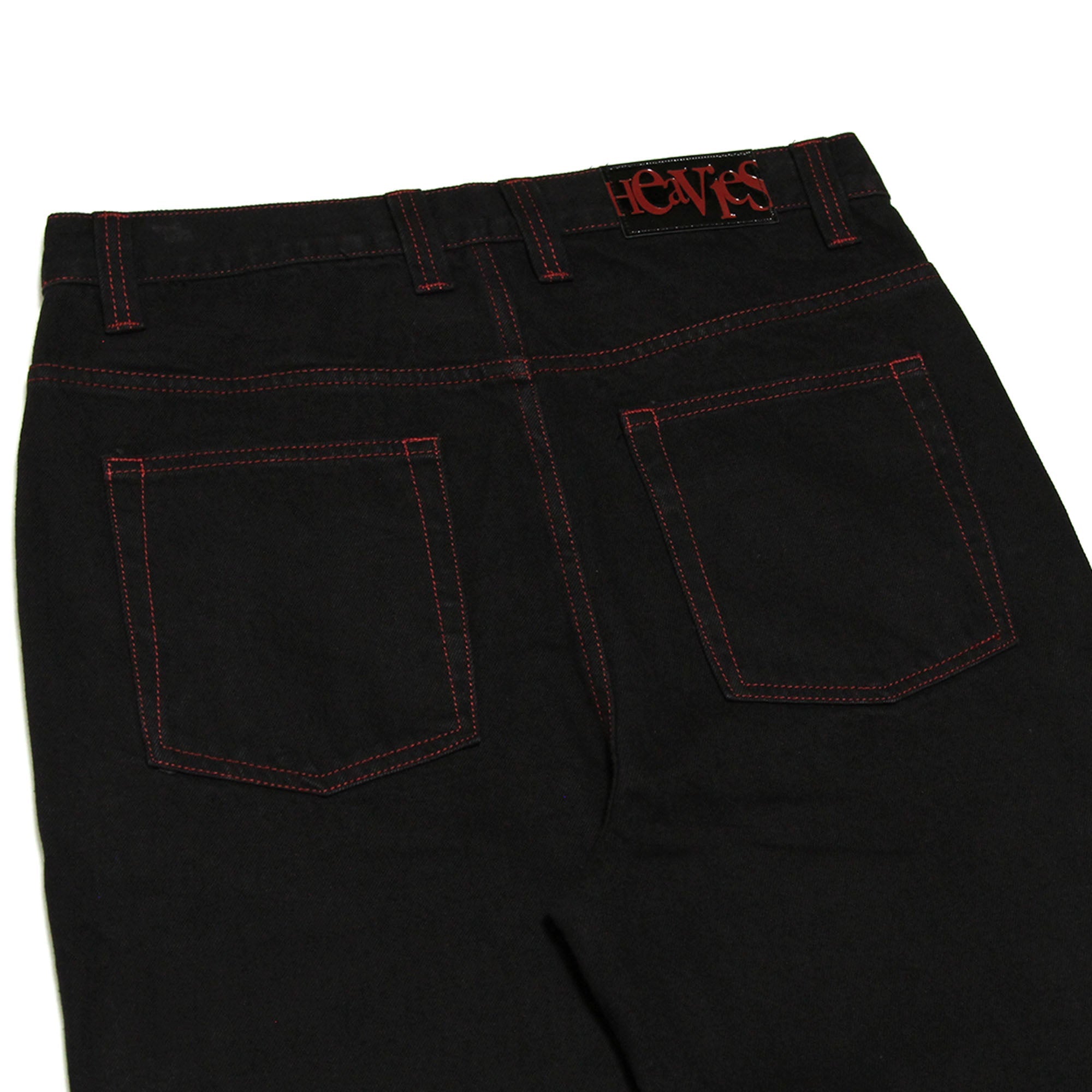 Doomed Heavies x Animal Jeans Black with Red Stitch | Waller BMX