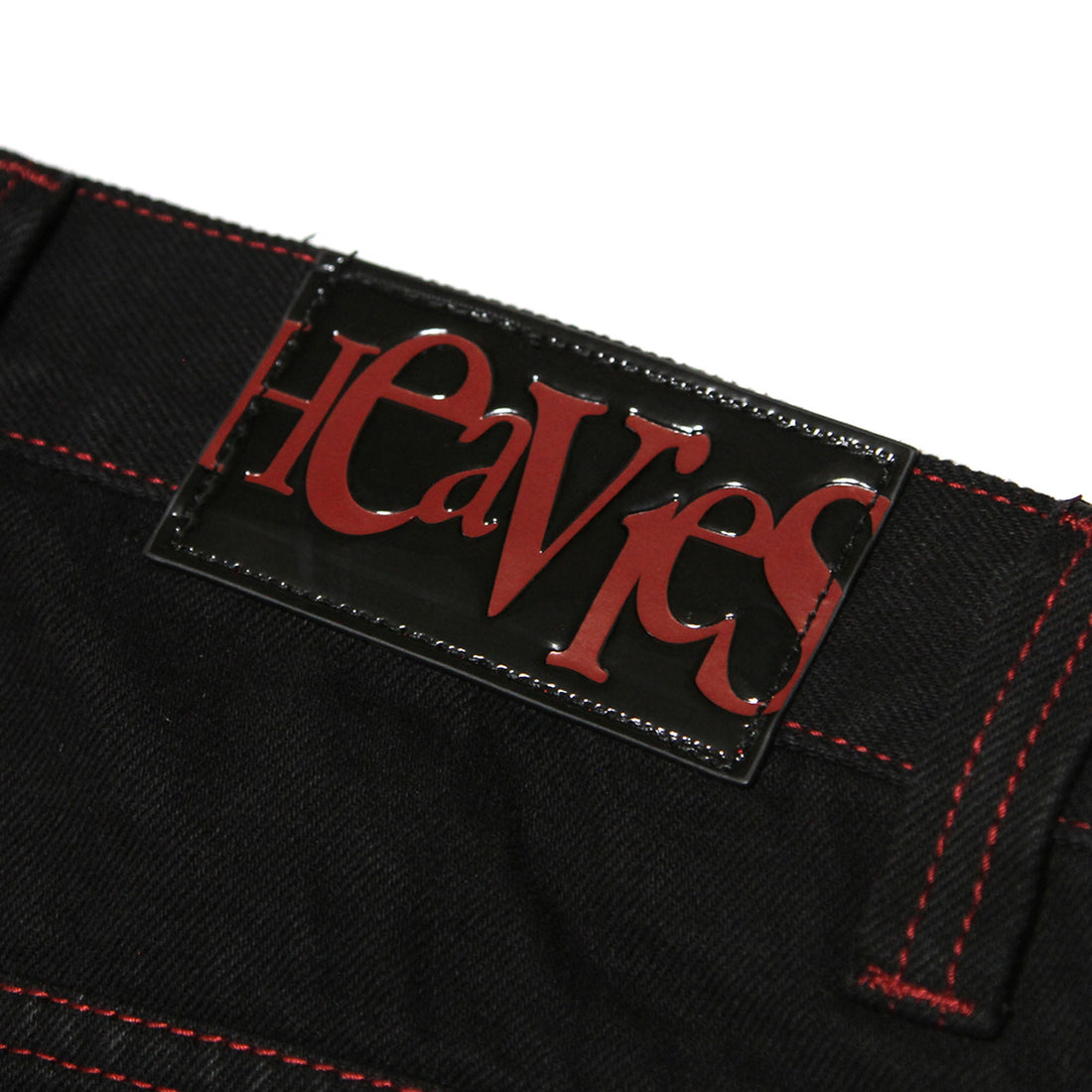 Doomed Heavies x Animal Jeans Black with Red Stitch - Waller BMX