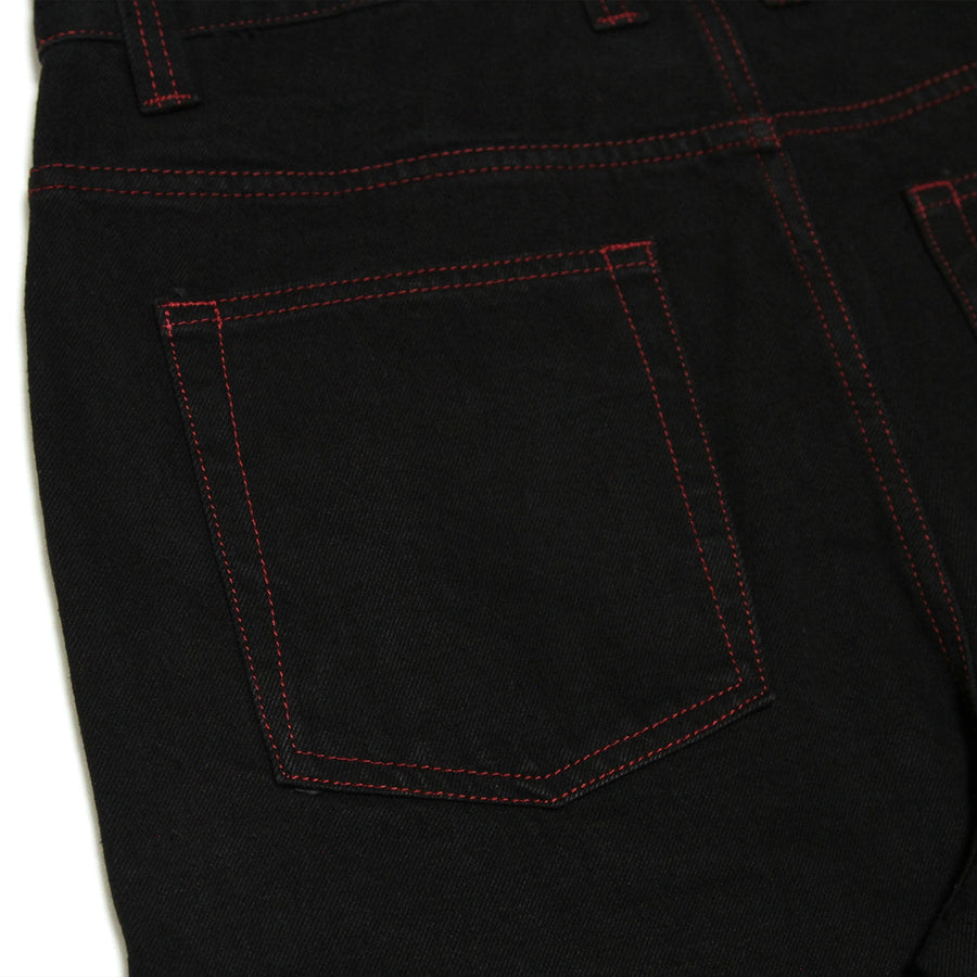 Doomed Heavies x Animal Jeans Black with Red Stitch - Waller BMX