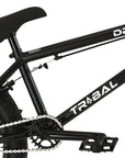Tribal Dragon 20" Complete BMX Bike - Matte Black With Blue parts