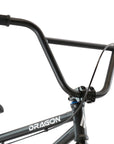 Tribal Dragon 20" Complete BMX Bike - Matte Black With Blue parts
