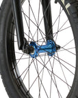 Tribal Dragon 20" Complete BMX Bike - Matte Black With Blue parts