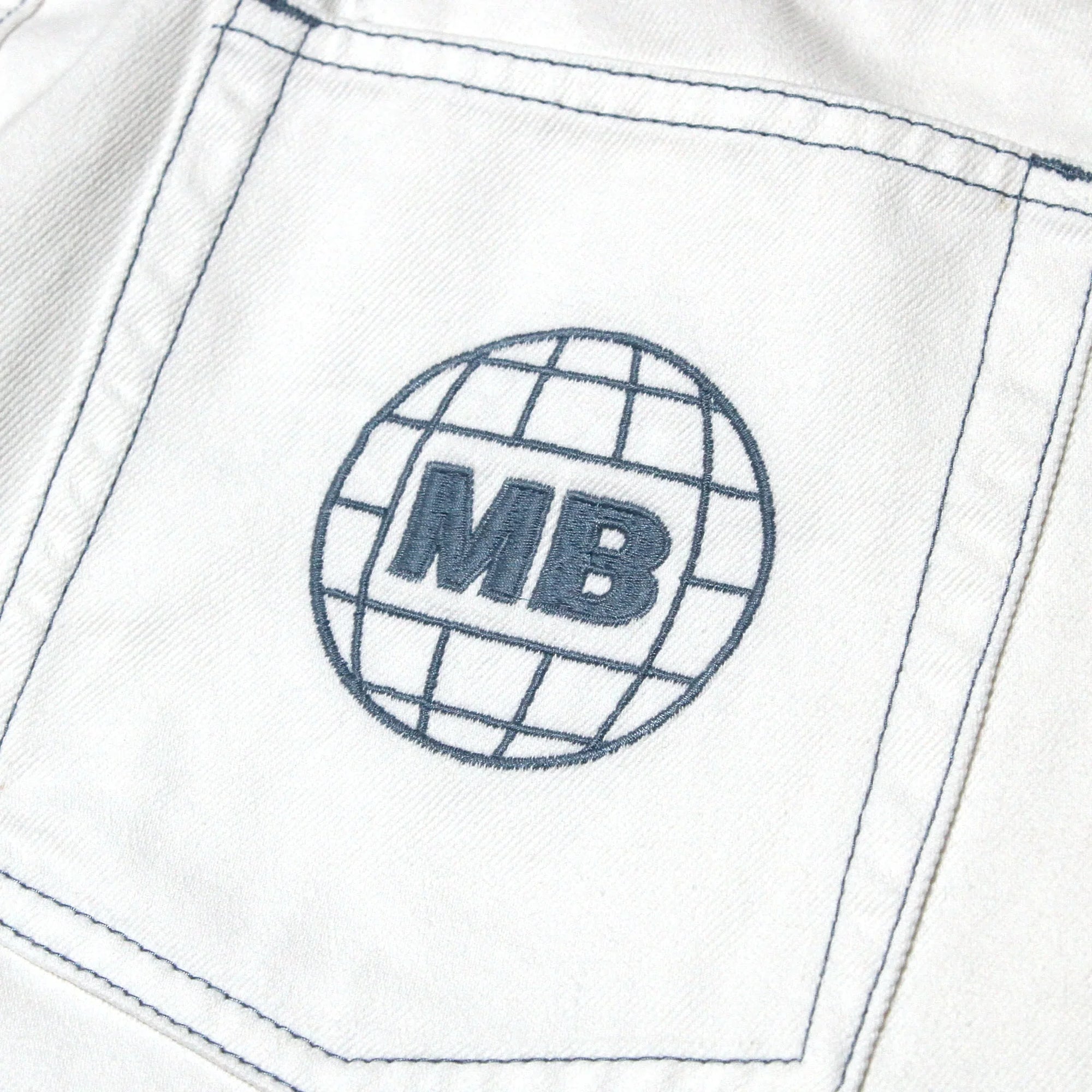 Heavies X Moto-Bunka Jeans White