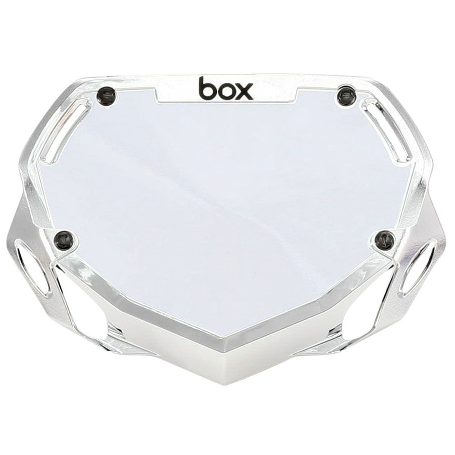 Box Two Chrome Number Plate - Small